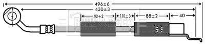 BORG & BECK Bremžu šļūtene BBH7331